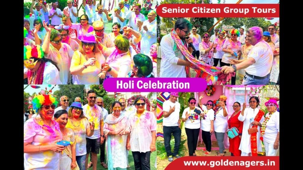 A Colourful Holi Golden Agers Celebrates The Indian Festival Of Colors